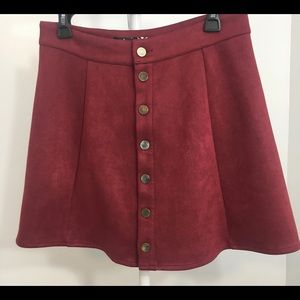 Argstar faux suede skirt